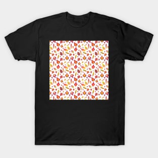 Simple Autumn Leaves Pattern T-Shirt